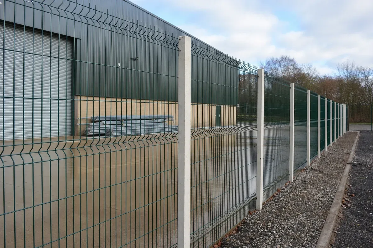 Commercial fencing installed at a Solihull business premises