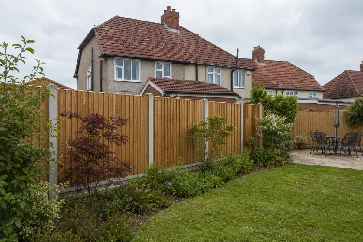 Garden fencing in Olton, Solihull
